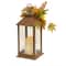 14" Harvest Lantern Decoration with LED Candle